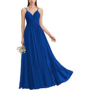 $180 DAVID'S BRIDAL NWT Blue Special Occasion Gown Dress – Size 4